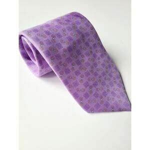 Carven Paris‎ 100% Italian SILK Lavender Purple Tie Stunning!